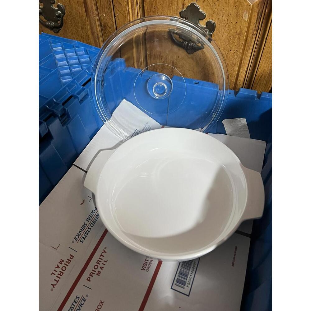 Corning Ware MW-17-B Microwave Browning Dish with Lid